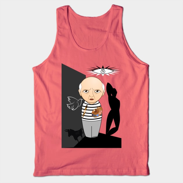 Kokeshi Picasso Tank Top by Pendientera